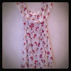 Maison Jules Ruffled Fit Flare dress